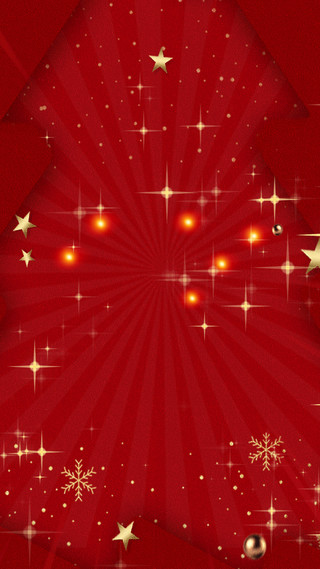 红色圣诞背景GIF动态背景图
